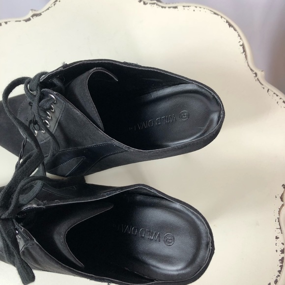 WILD DIVA Women Pointy Toe Lace Up Sports Mule - Picture 6 of 8